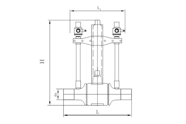 HDPE Double Purge Ball Valve for Fuel Gas