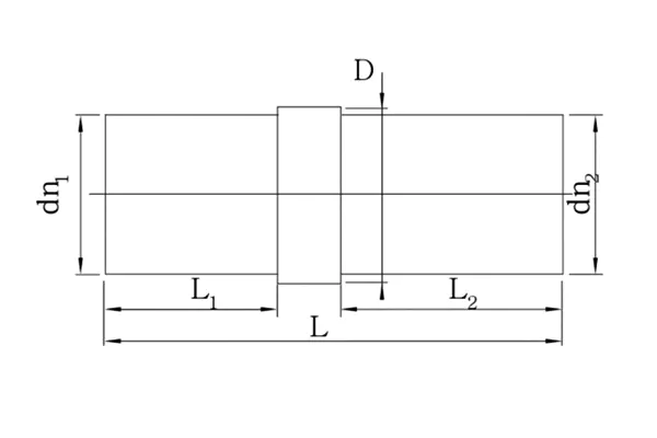 HDPE Transition 3PE Steel Transition Adapter for Fuel Gas