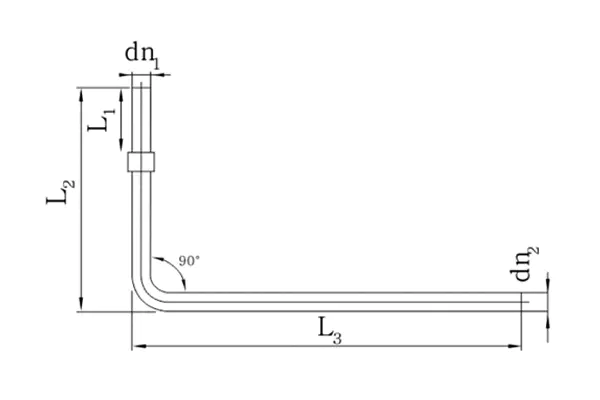 HDPE to Steel 3PE Coated 90° Elbow Transition Adapter for Fuel Gas