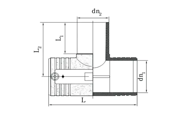 HDPE Electro Fusion Reducer Tee for Fuel Gas