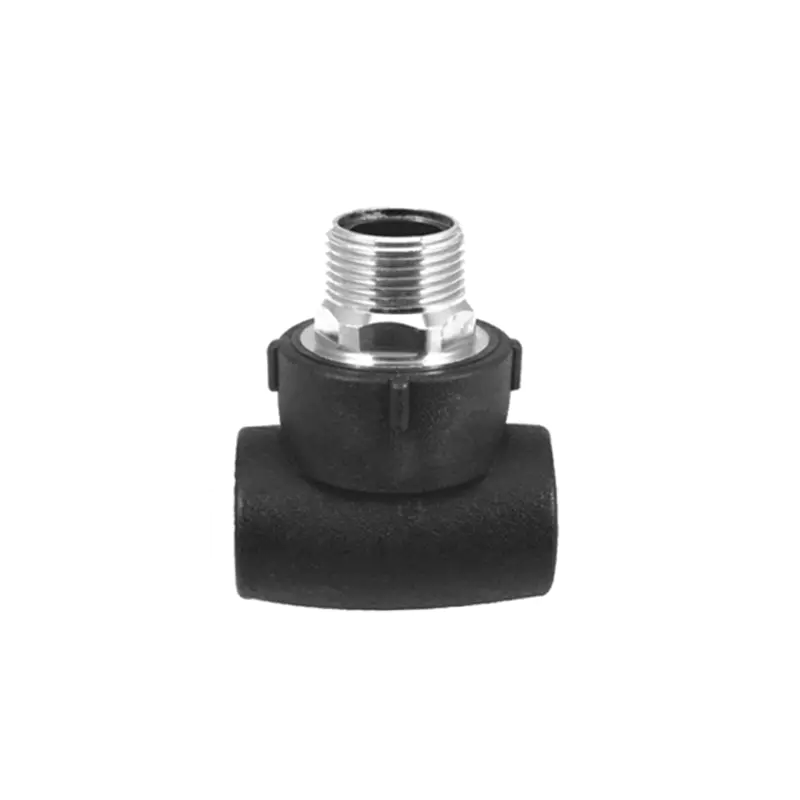 HDPE Socket Fusion Male Thread Tee for Fuel Gas