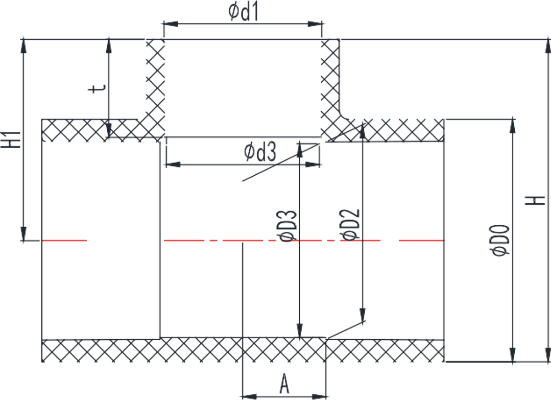 PVC-U/C Reducer Tee for Industry