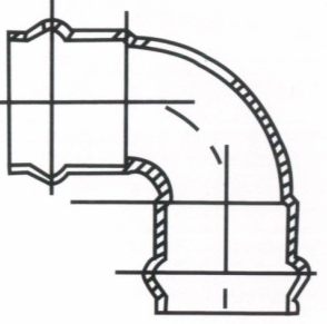 Steel-Plastic Coated Rubber Ring Joint 90° Elbow for Water