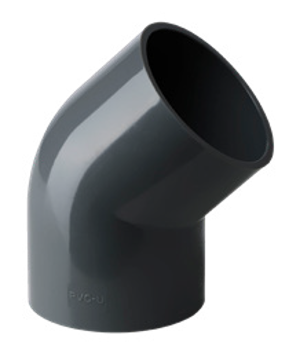 PVC-U/C 45° Elbow for Industry