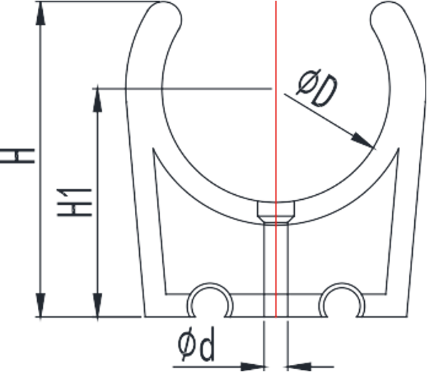 PVC-U/C Pipe Clip for Industry