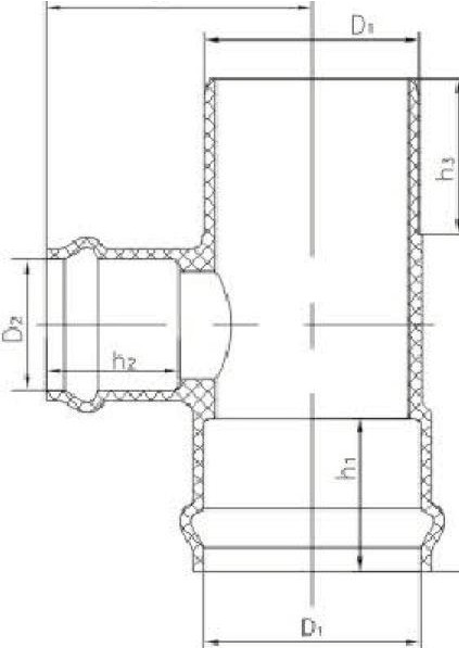 UPVC Socket and Rubber Ring Joint Reducer Tee for Water