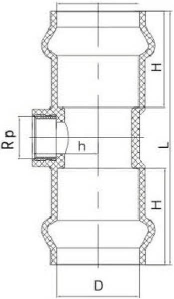 UPVC Rubber Ring Joint Female Tee for Water