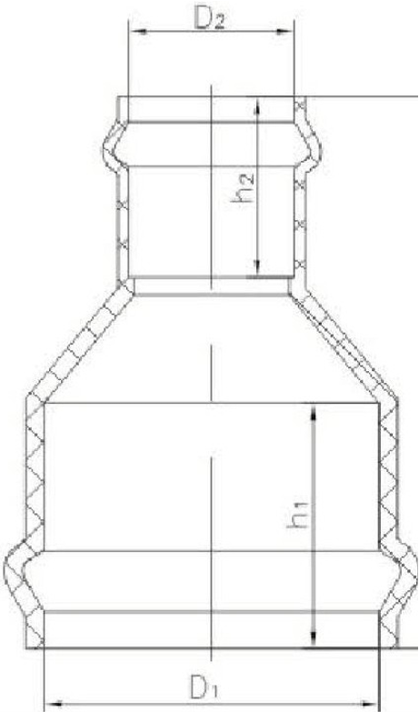 UPVC Rubber Ring Joint Reducing Coupler for Water