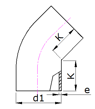 HDPE Butt Fusion 45° Elbow for Siphonic Drainage