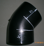 HDPE Butt Fusion 45° Elbow for Siphonic Drainage