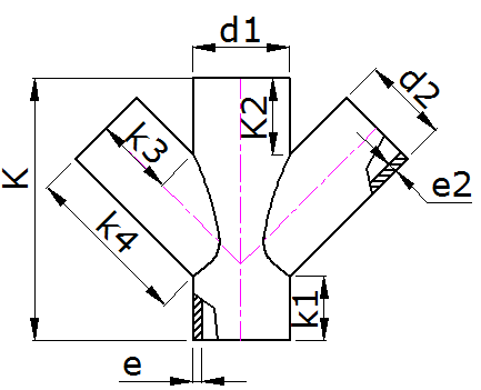 HDPE Butt Fusion Y Type Cross for Siphonic Drainage