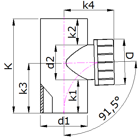 HDPE Butt Fusion 88.5° Cleanout Branch for Siphonic Drainage