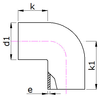 HDPE Butt Fusion 90° Bend for Siphonic Drainage