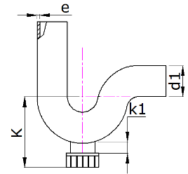 HDPE Butt Fusion P-Trap with Cleanout for Siphonic Drainage