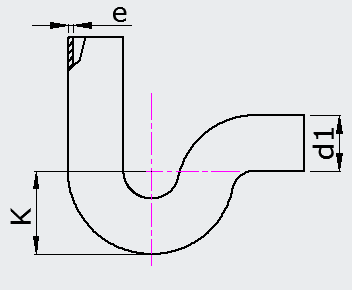 HDPE Butt Fusion P-Trap for Siphonic Drainage