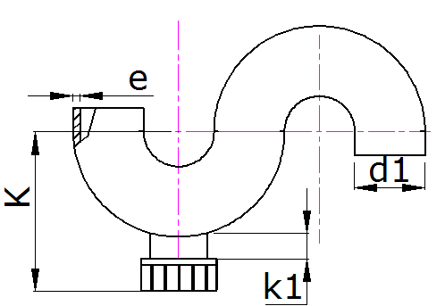 HDPE Butt Fusion S-Trap with Cleanout for Siphonic Drainage