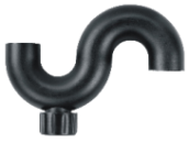 HDPE Butt Fusion S-Trap with Cleanout for Siphonic Drainage