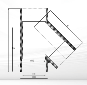 ASTM SCH40 & SCH80 PVC-U/C Y-Tee