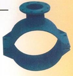 Steel-Plastic Coated Rubber Ring Joint Saddle Clamp for Water
