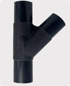 HDPE Butt Fusion 45° Y Tee for Fuel Gas