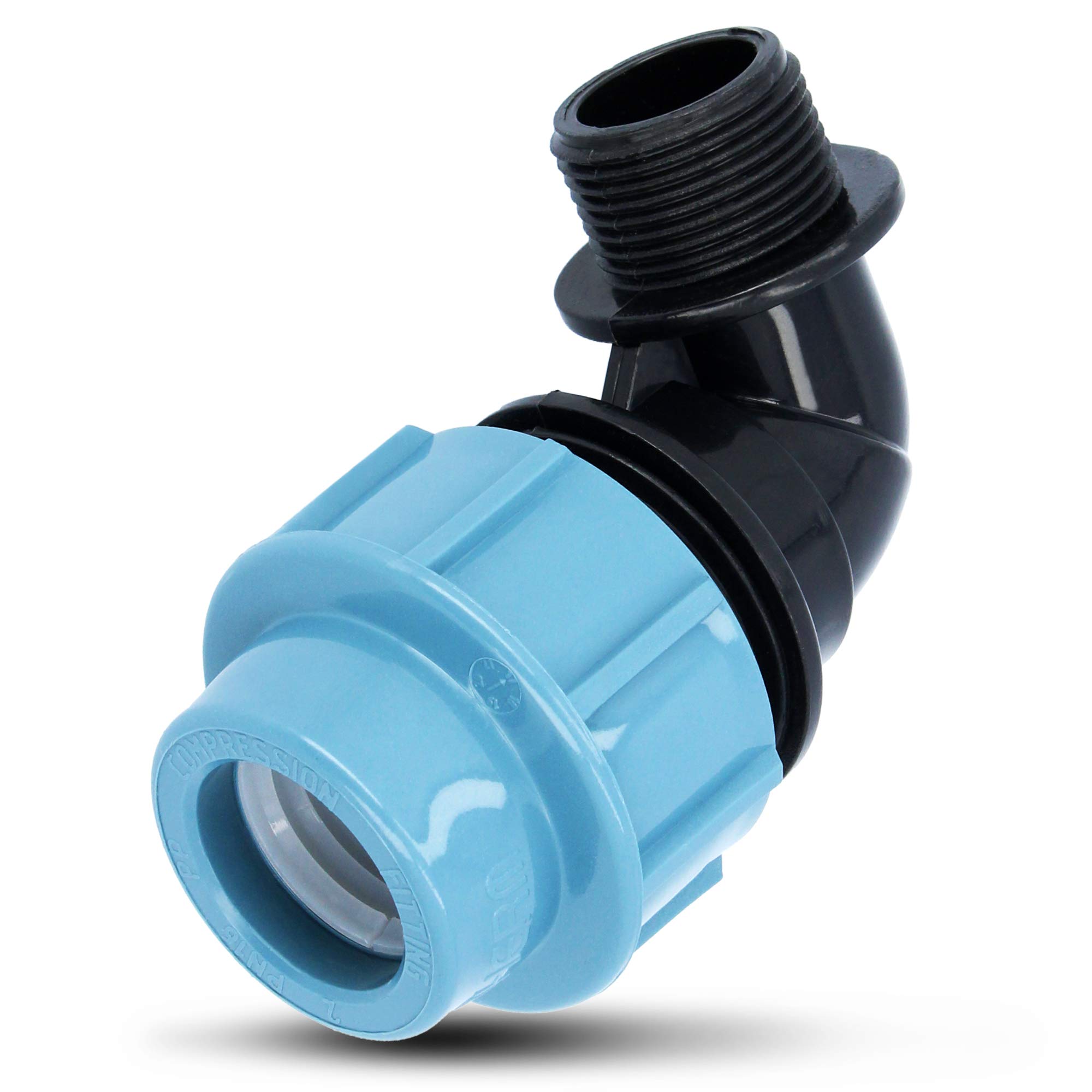 PP Compression 90° Male Threaded Elbow for Water