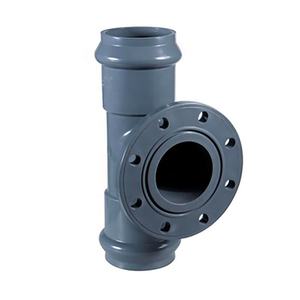 UPVC Rubber Ring Joint and Flanged Reducer Tee for Water