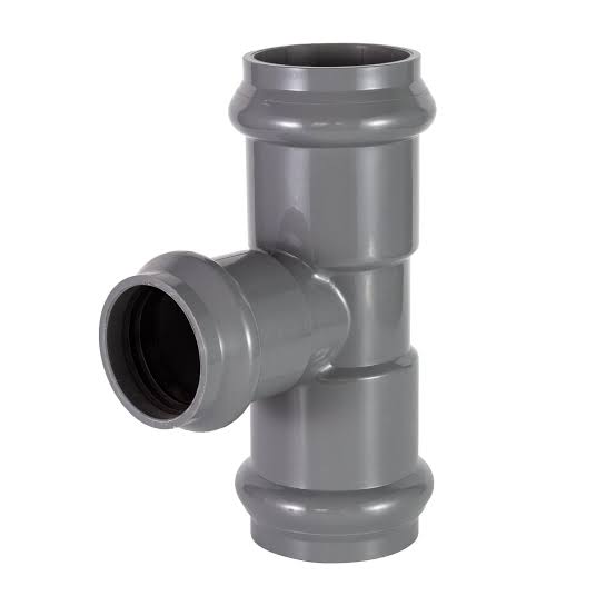 UPVC Socket and Rubber Ring Joint Reducer Tee for Water