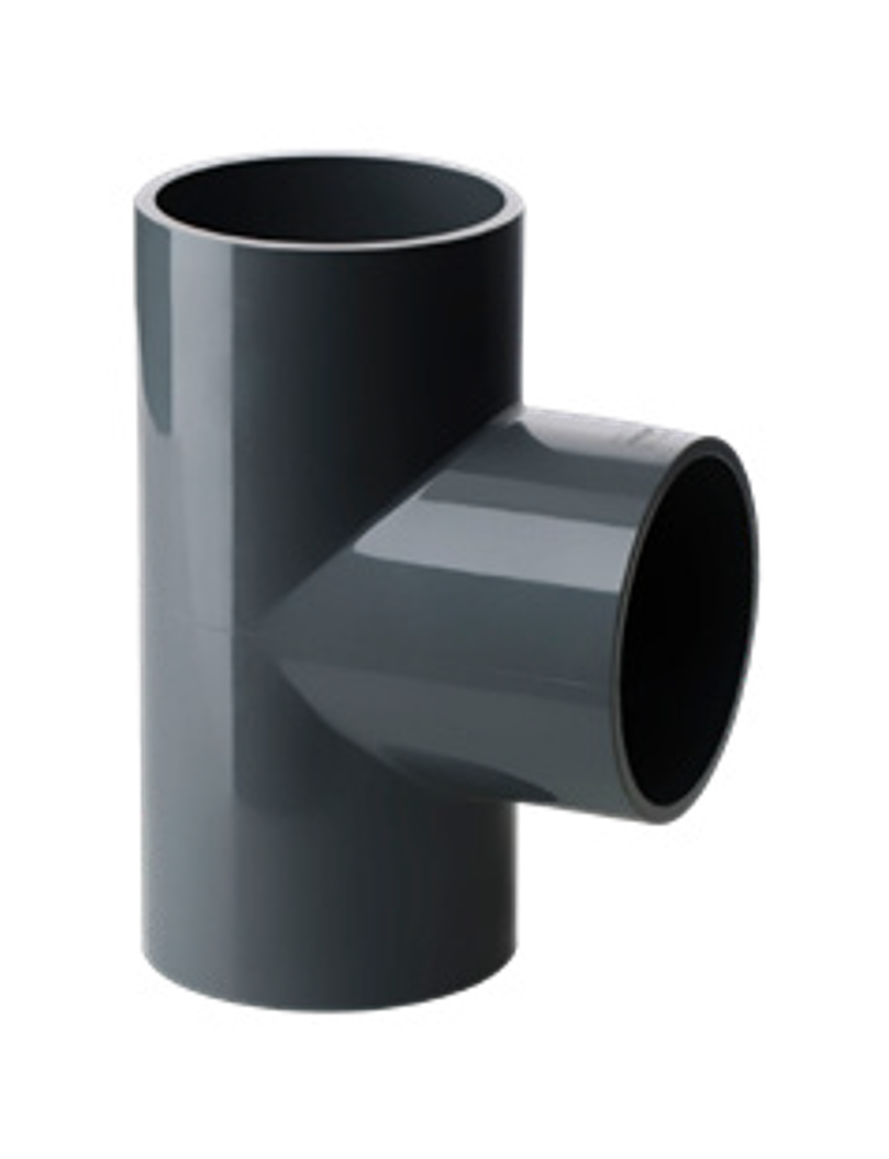 HDPE Butt Fusion Straight-Through Tee for Siphonic Drainage