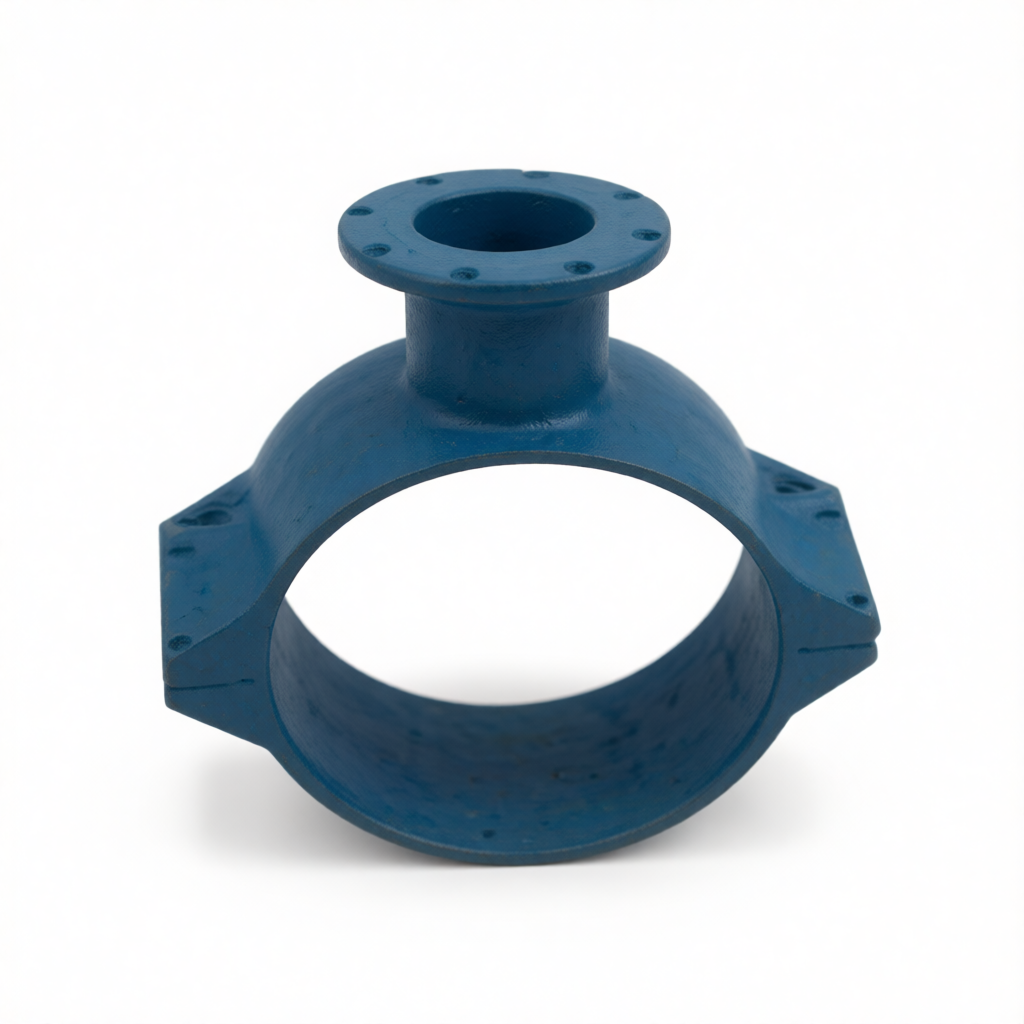Steel-Plastic Coated Rubber Ring Joint Saddle Clamp for Water
