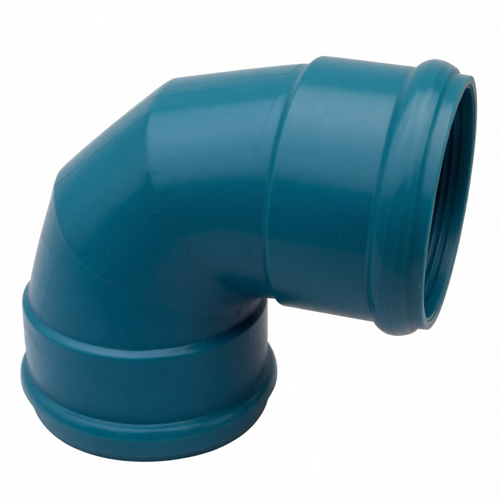 Steel-Plastic Coated Rubber Ring Joint 90° Elbow for Water