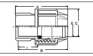 PP Compression End Cap for Water