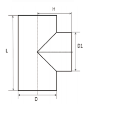 HDPE Socket Fusion Reducer Tee for Fuel Gas