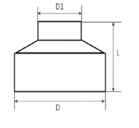 HDPE Socket Fusion Reducer for Fuel Gas