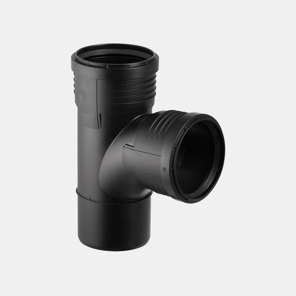 HDPE Electrofusion Swept Tee for Siphonic Drainage