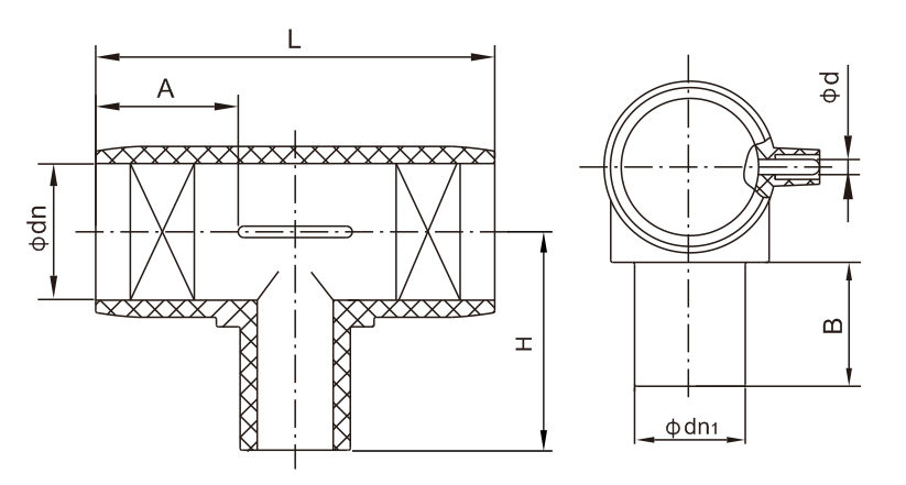 HDPE Electro Fusion Reducer Tee for Water