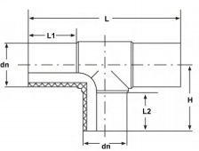 HDPE Butt Fusion Equal Tee for Water