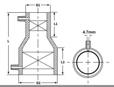 HDPE Electro Fusion Double Sealing Reducer Coupler for Water