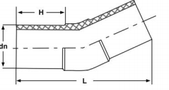 HDPE Butt Fusion 30° Elbow for Water