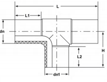 HDPE Butt Fusion Reducer Tee for Water