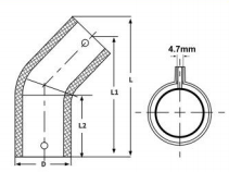 HDPE Electro Fusion Double Sealing 45° Elbow for Water