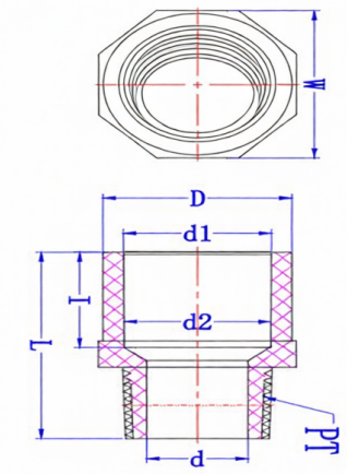 CPVC Solvent Cement Male Threaded Coupler