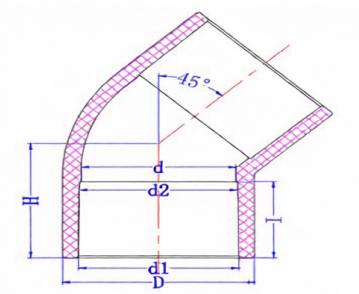 CPVC Solvent Cement 45° Elbow